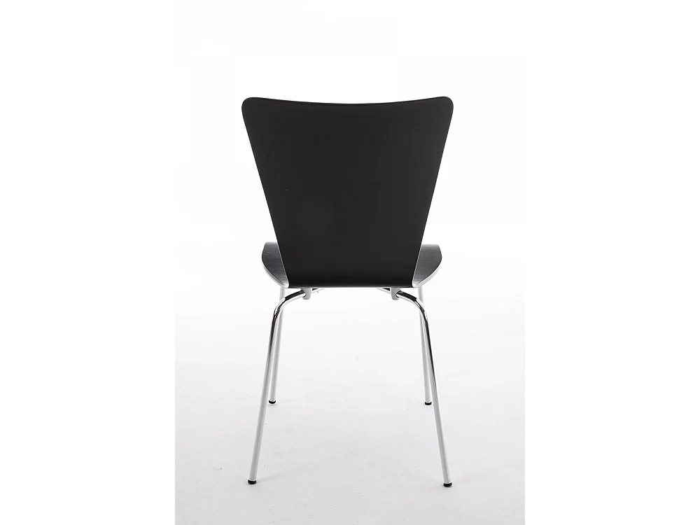 Set van 4  Conferentiestoelen - Hout & wit - zwart - Aaron