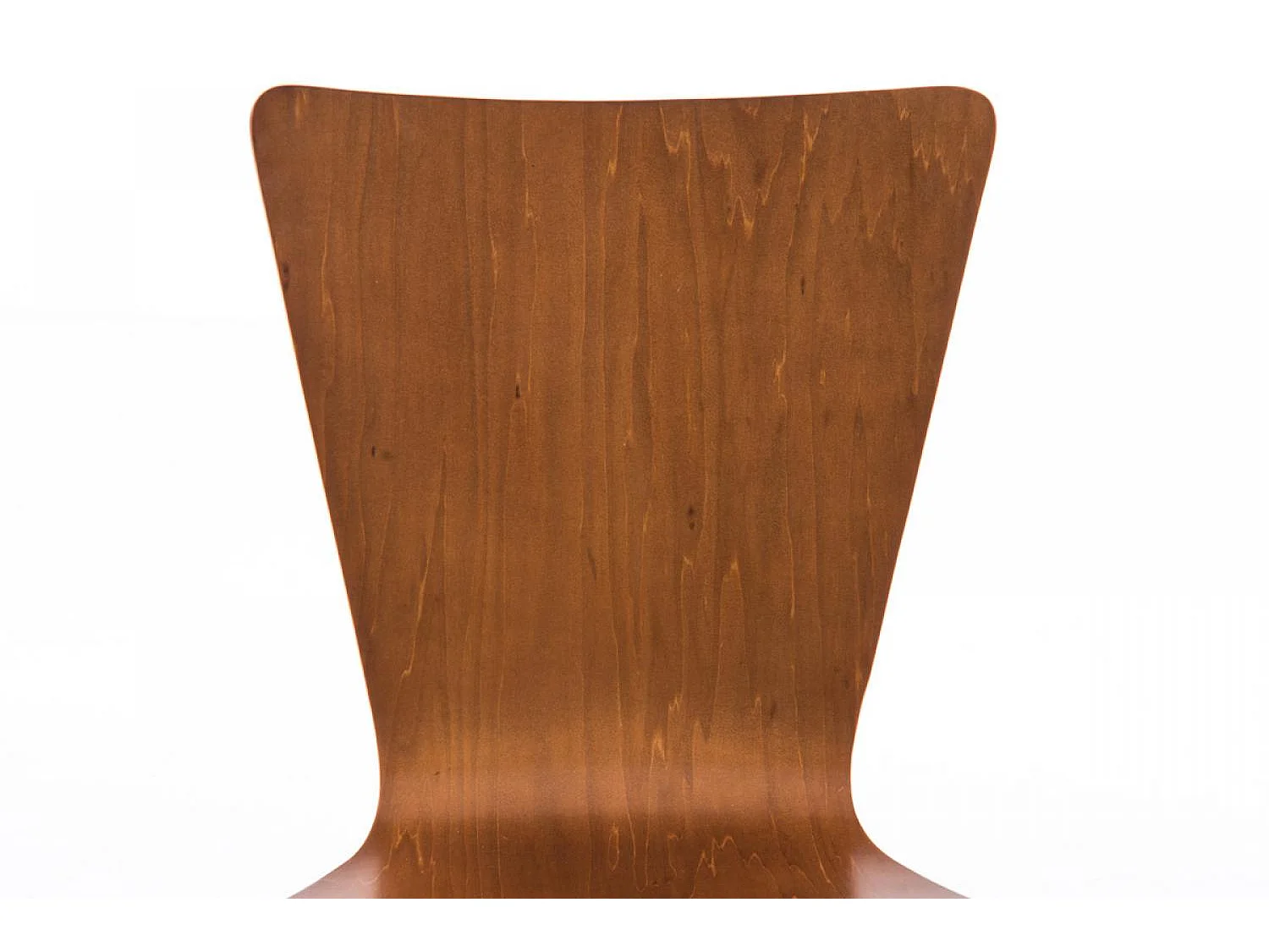 Lot de 2  Chaise de conférence - Bois & Blanc - Marron - Aaron