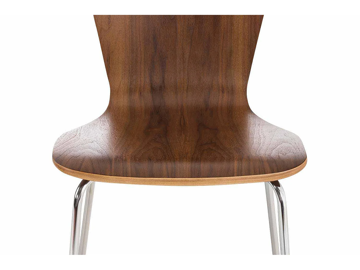 Lot de 2  Chaise de conférence - Bois & Gris - Noyer - Aaron