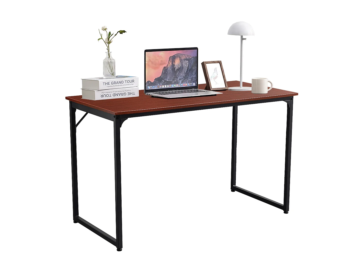 table de bureau - Bois & Métal - Teck - Greeley