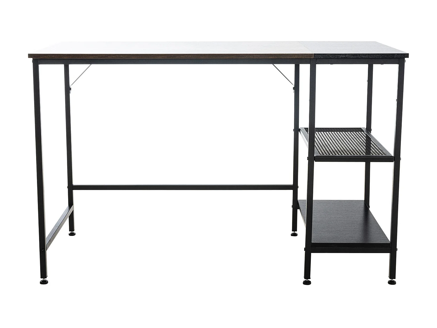 bureautafel - Hout - zwart/bruin - 120cm Oviedo