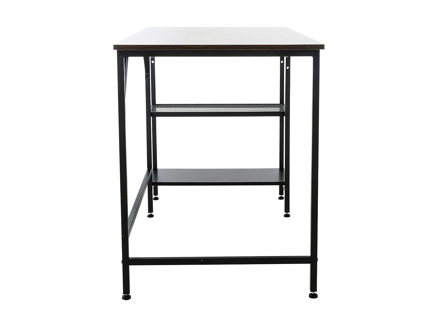 bureautafel - Hout - zwart/bruin - 120cm Oviedo