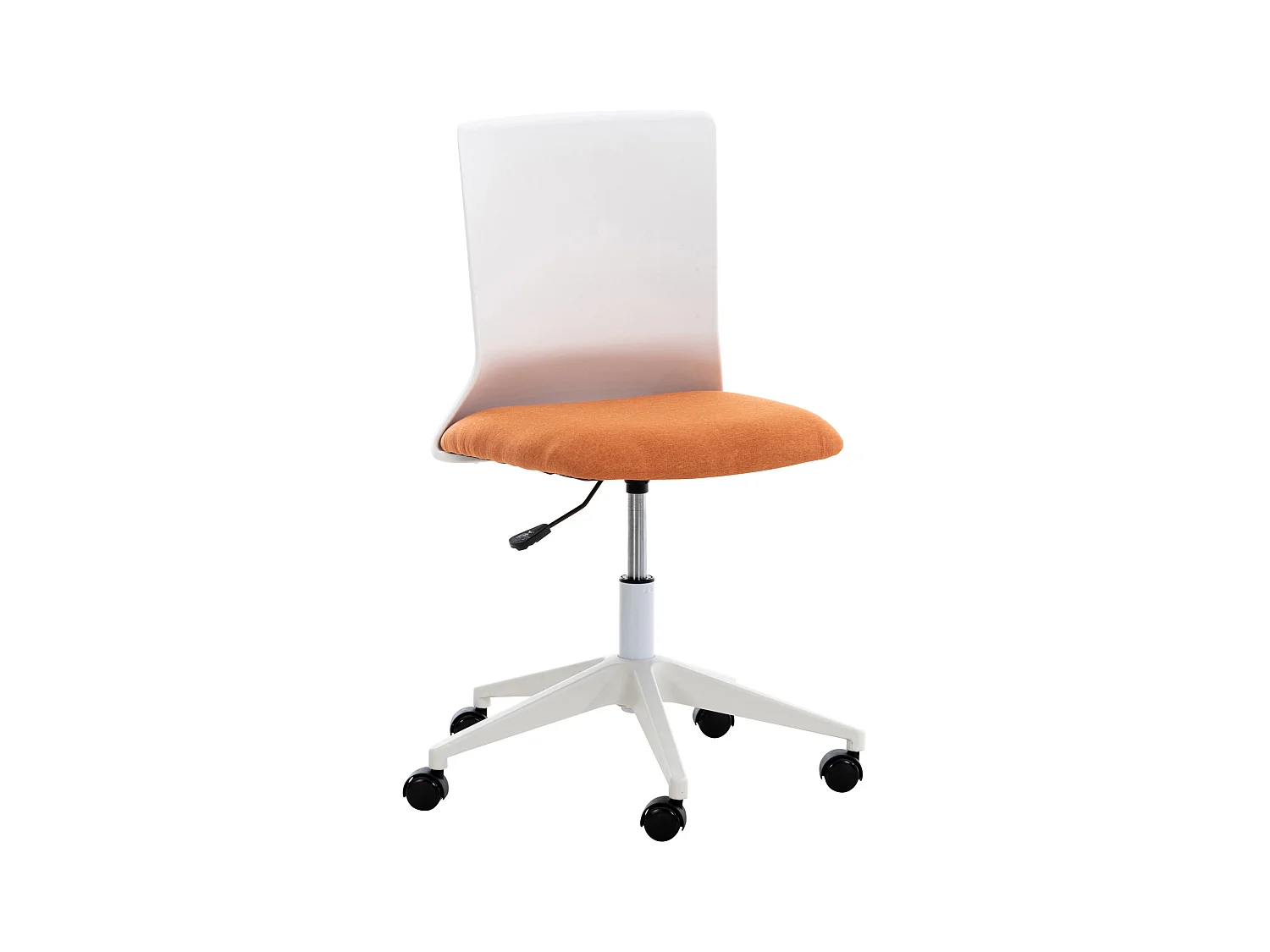 Chaise de bureau - Tissu & Plastique - Orange - Apolda