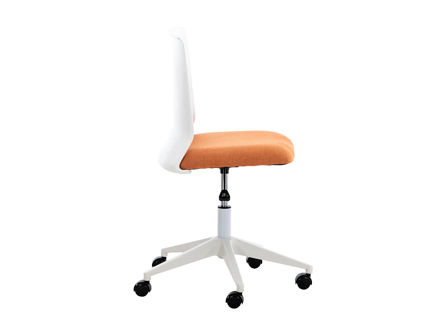 Chaise de bureau - Tissu & Plastique - Orange - Apolda