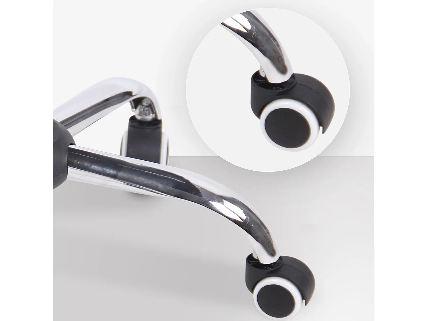 Chaise de bureau - Tissu & Métal chromé - Vert - Terni