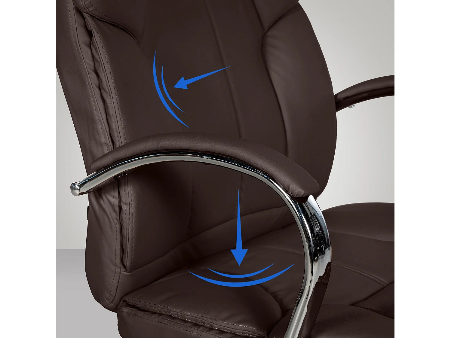 Bureaustoel - Kunstleer & donkerbruin - bruin - XXL Xanthos