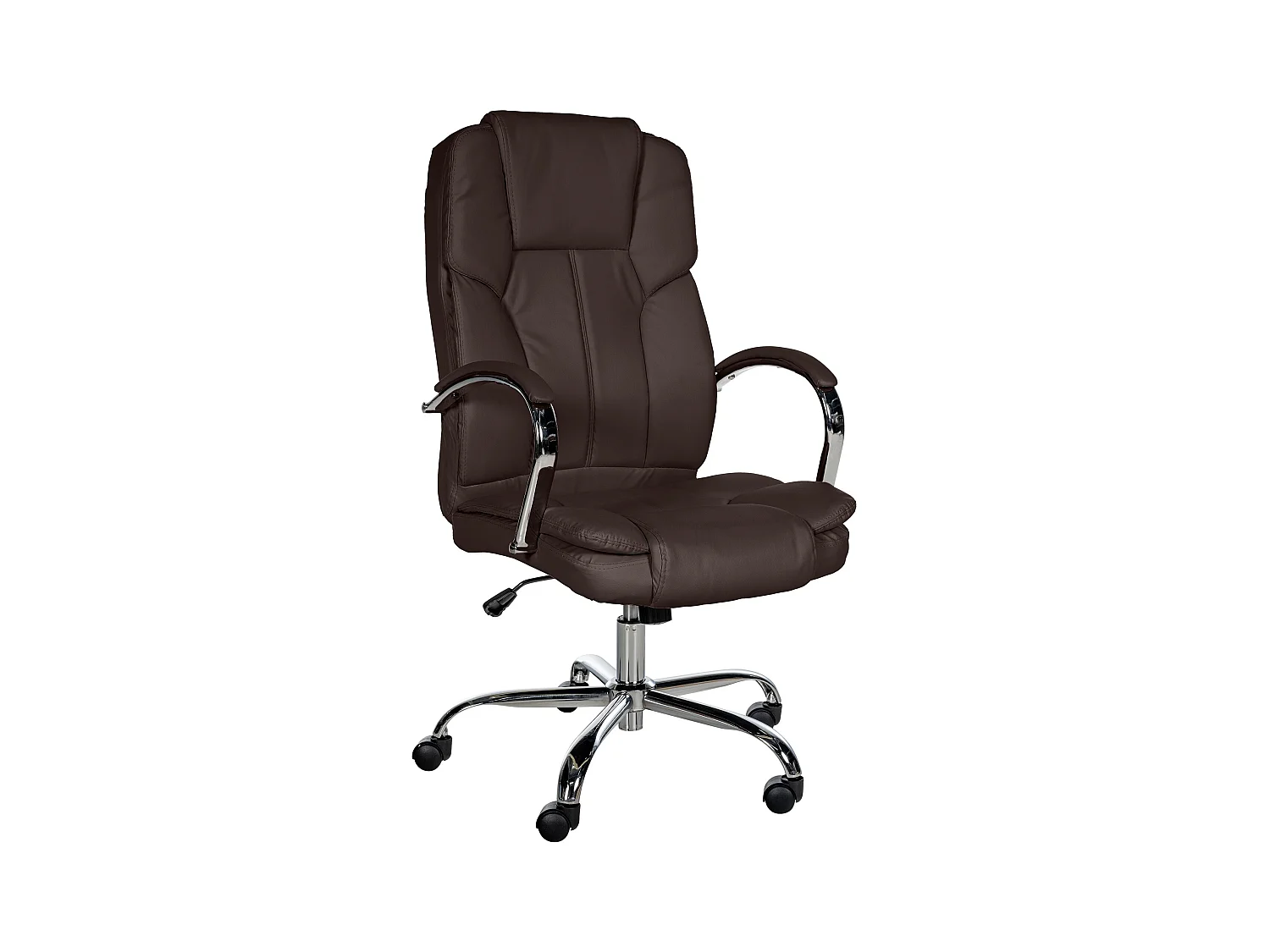Chaise de bureau - Similicuir & Marron foncé - Marron - XXL Xanthos