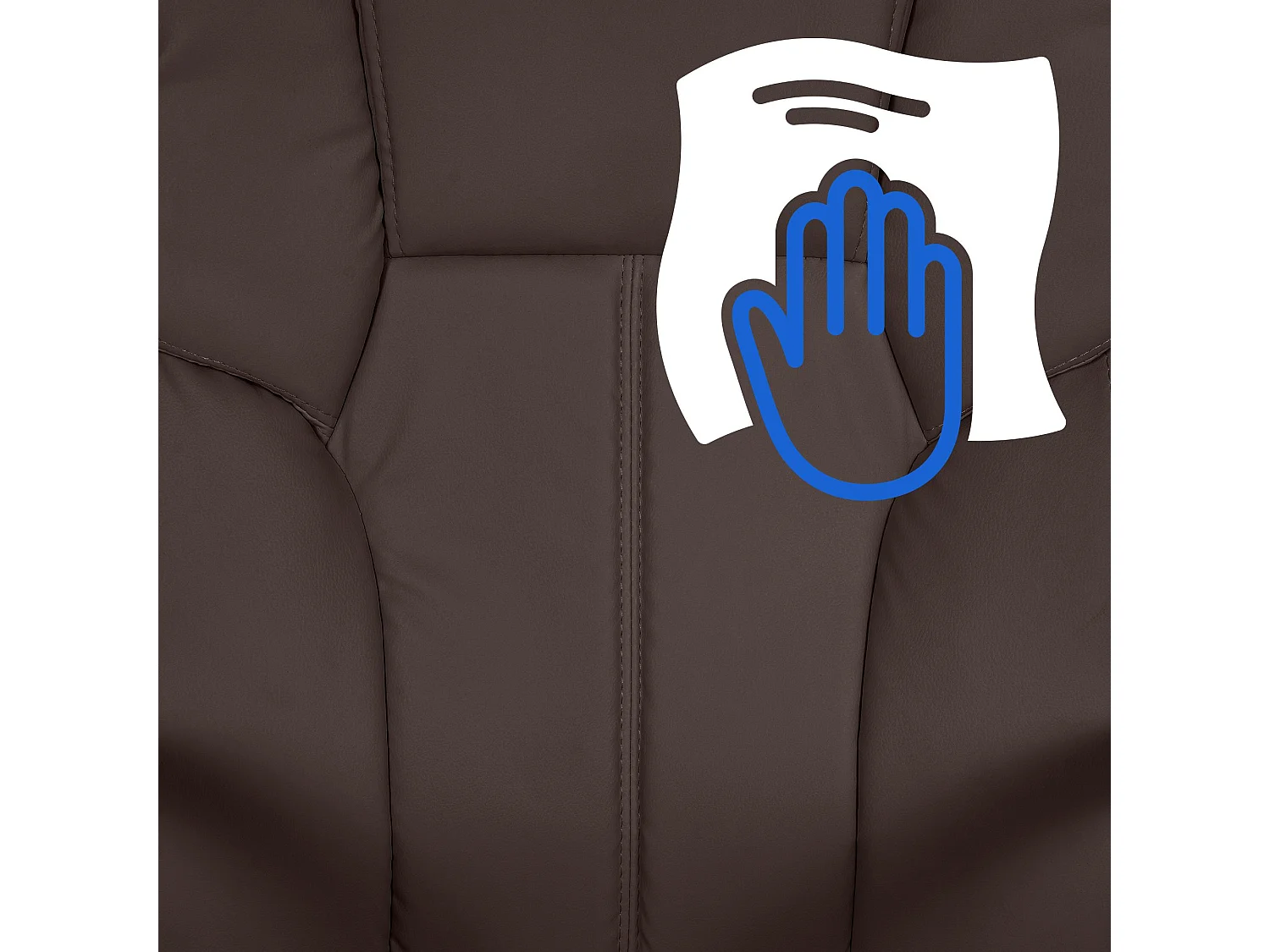 Chaise de bureau - Similicuir & Marron foncé - Marron - XXL Xanthos