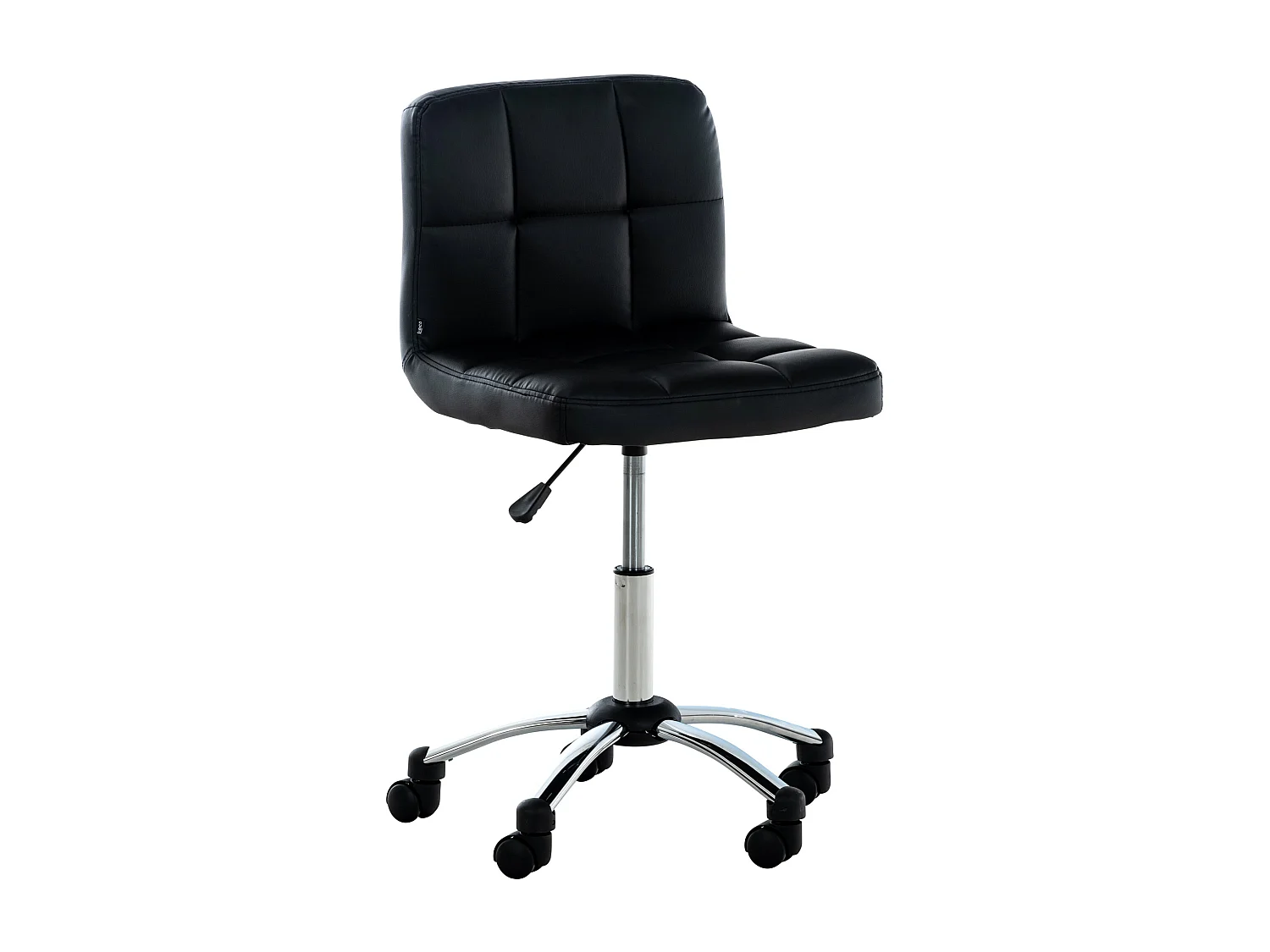 Chaise de bureau - Similicuir & Métal - Noir - Medica