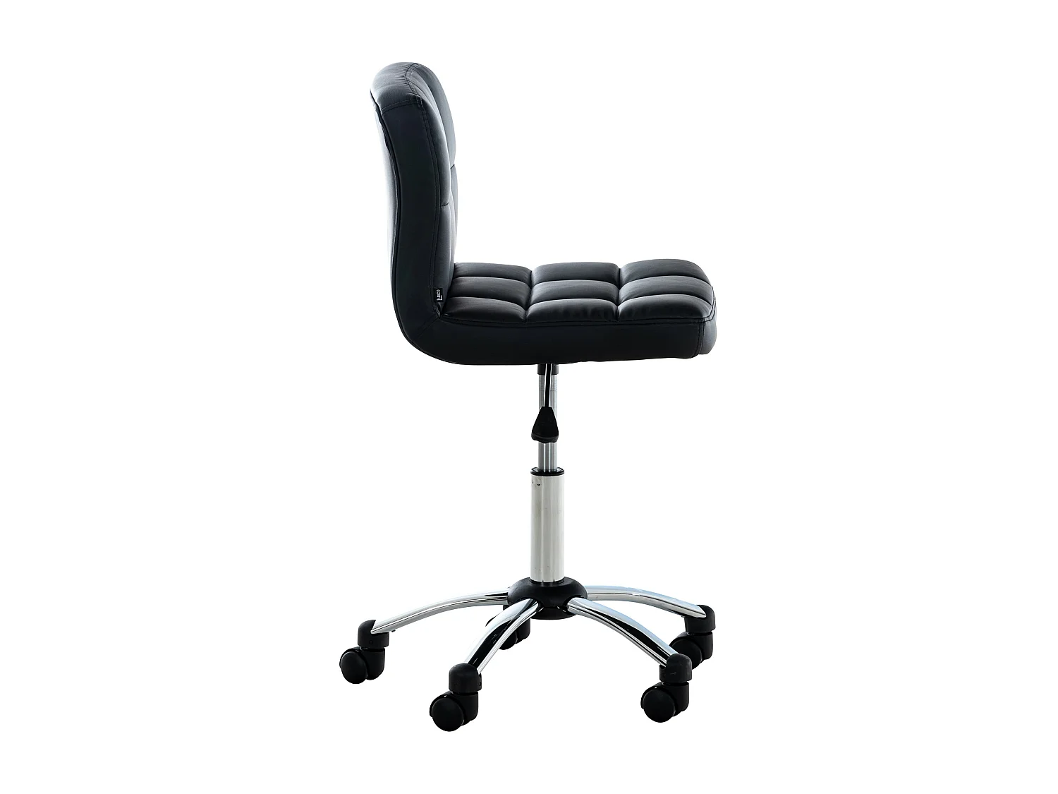 Chaise de bureau - Similicuir & Métal - Noir - Medica