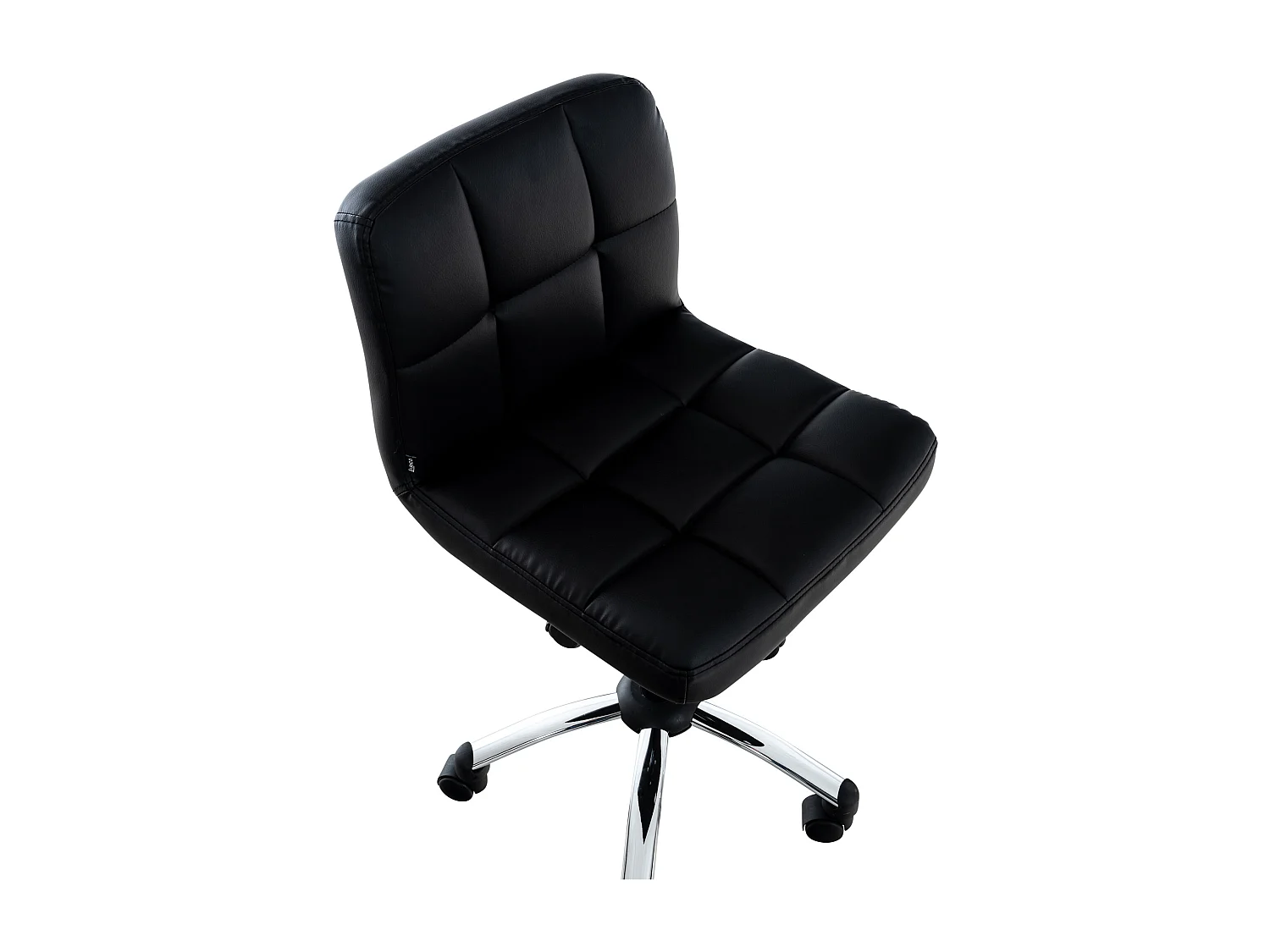 Chaise de bureau - Similicuir & Métal - Noir - Medica