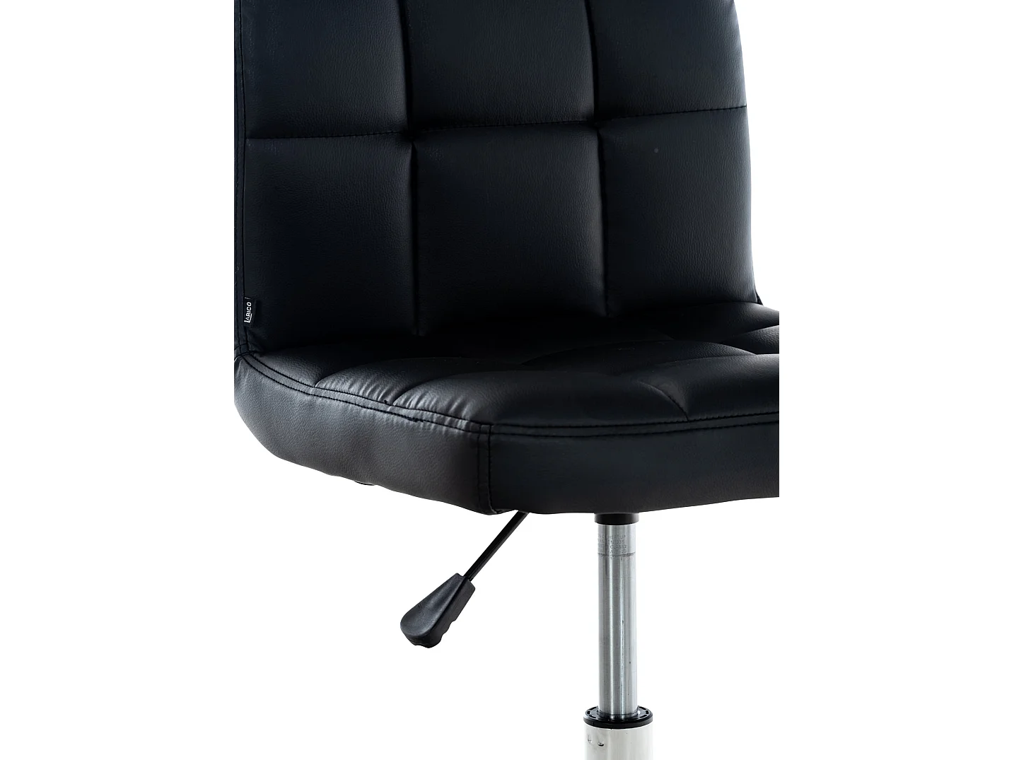 Chaise de bureau - Similicuir & Métal - Noir - Medica