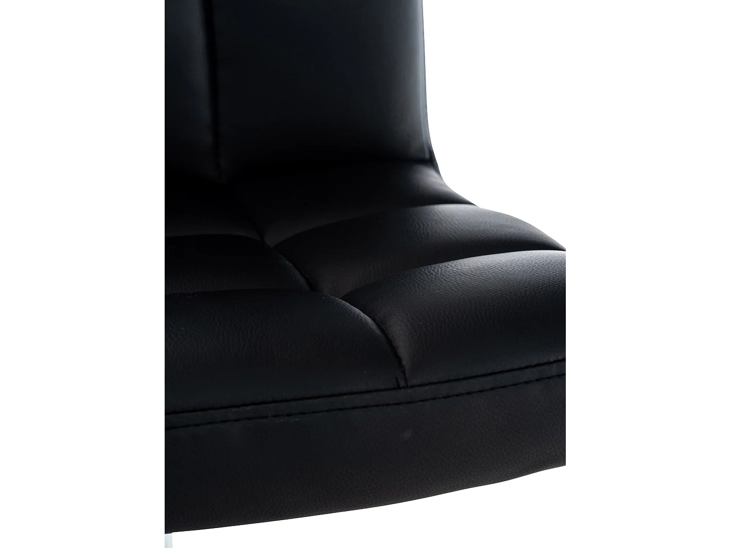 Chaise de bureau - Similicuir & Métal - Noir - Medica