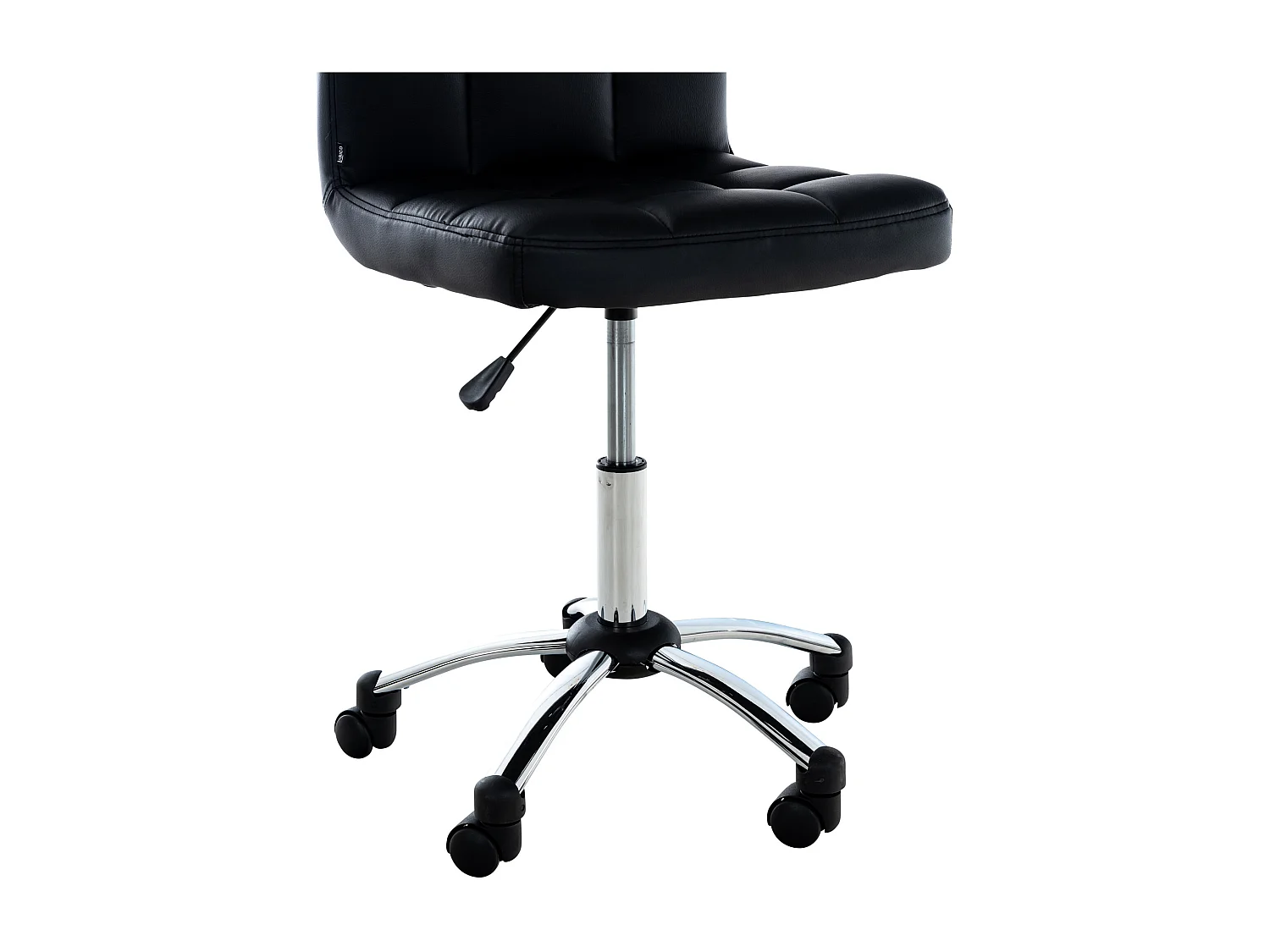 Chaise de bureau - Similicuir & Métal - Noir - Medica