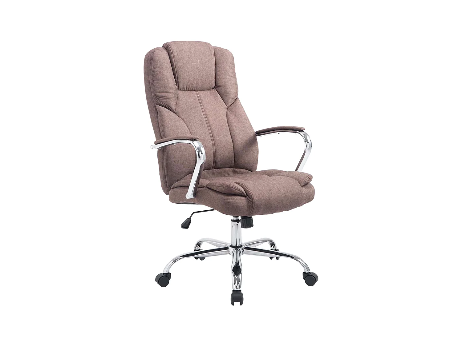 Chaise de bureau - Tissu & Blanc - Marron - XXL Xanthos