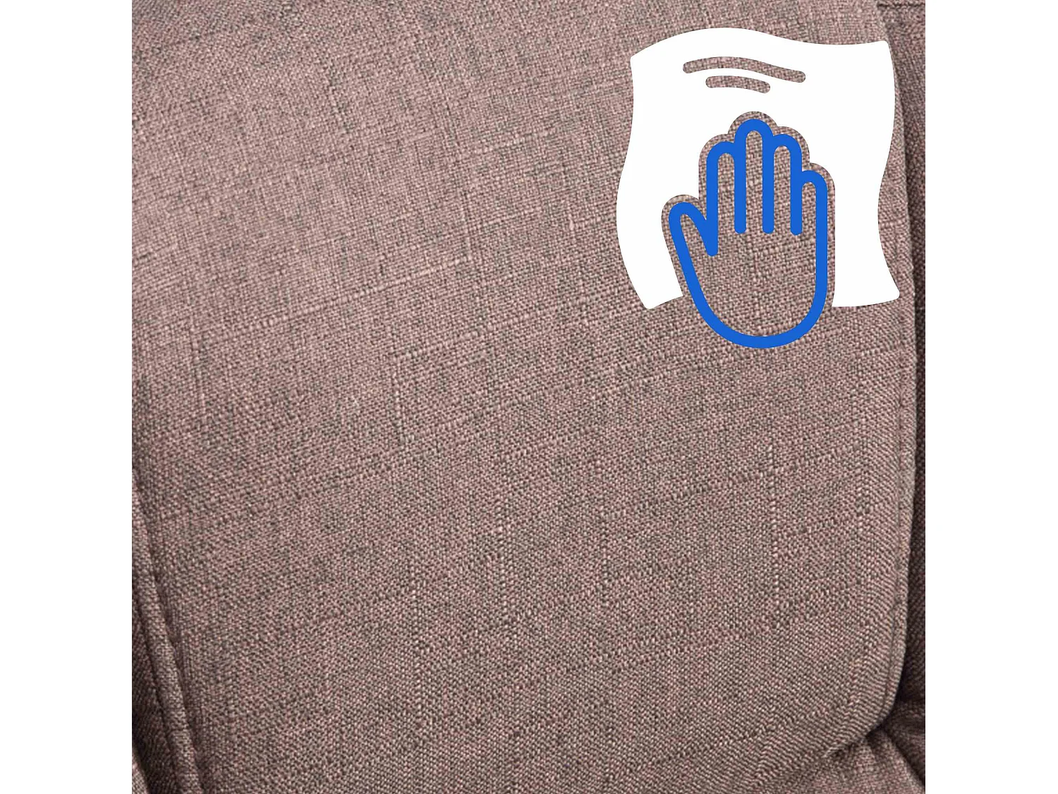 Chaise de bureau - Tissu & Blanc - Marron - XXL Xanthos