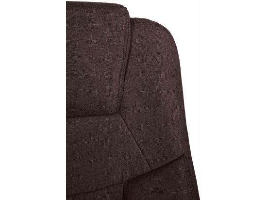 vente unique Chaise de bureau - Tissu & Métal chromé - Marron - XL Apoll