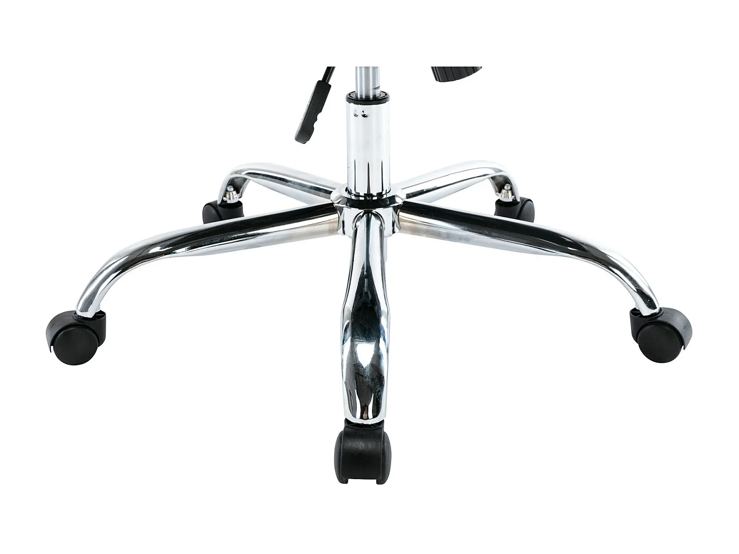 Chaise de bureau - Similicuir & Métal chromé - Gris - Faro XL