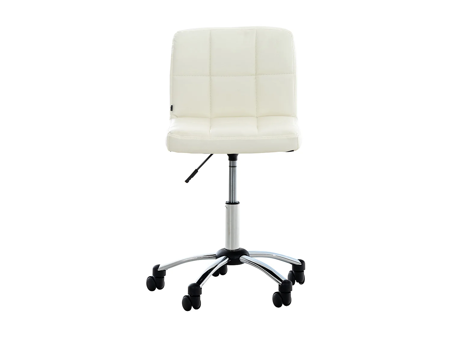 Chaise de bureau - Similicuir & Métal - Blanc - Medica