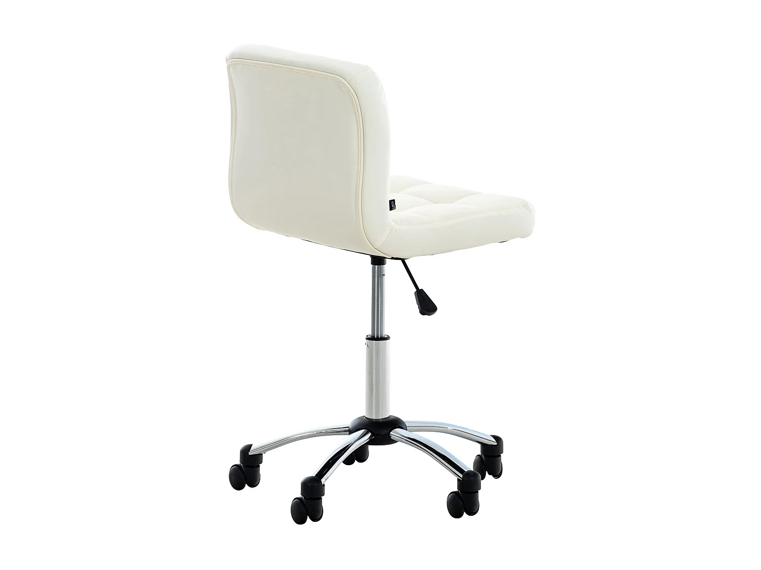 Chaise de bureau - Similicuir & Métal - Blanc - Medica