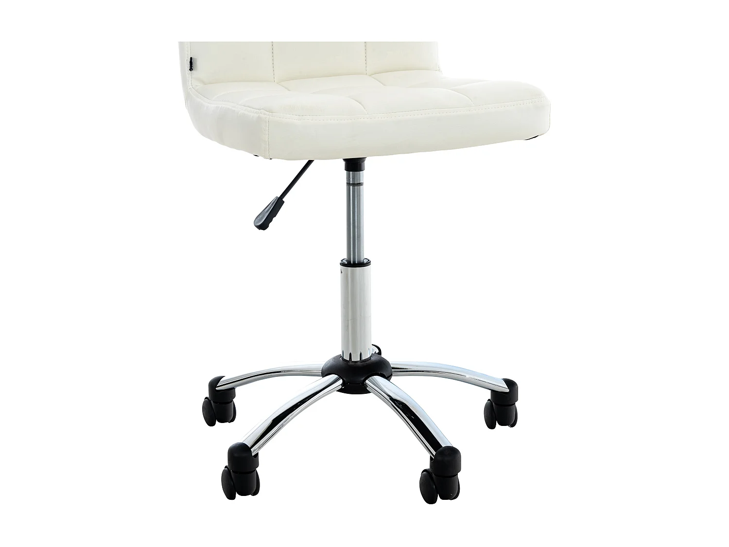 Chaise de bureau - Similicuir & Métal - Blanc - Medica