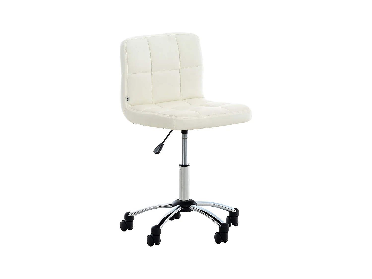 Chaise de bureau - Similicuir & Métal - Blanc - Medica