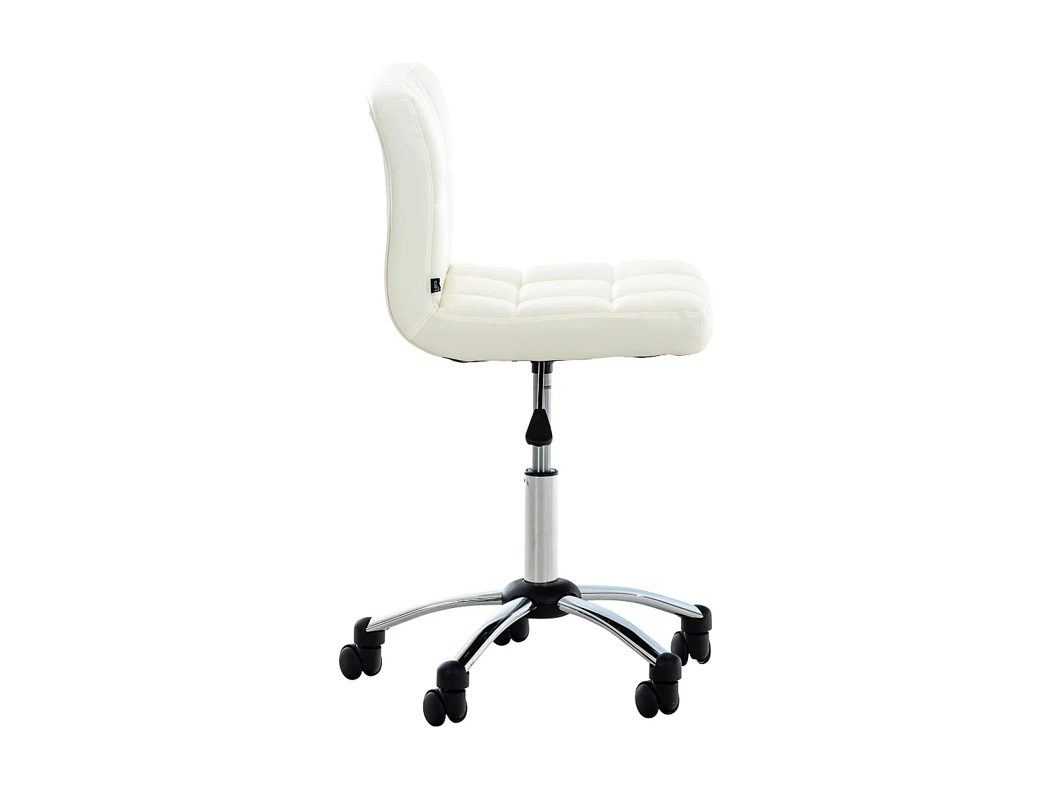 Chaise de bureau - Similicuir & Métal - Blanc - Medica