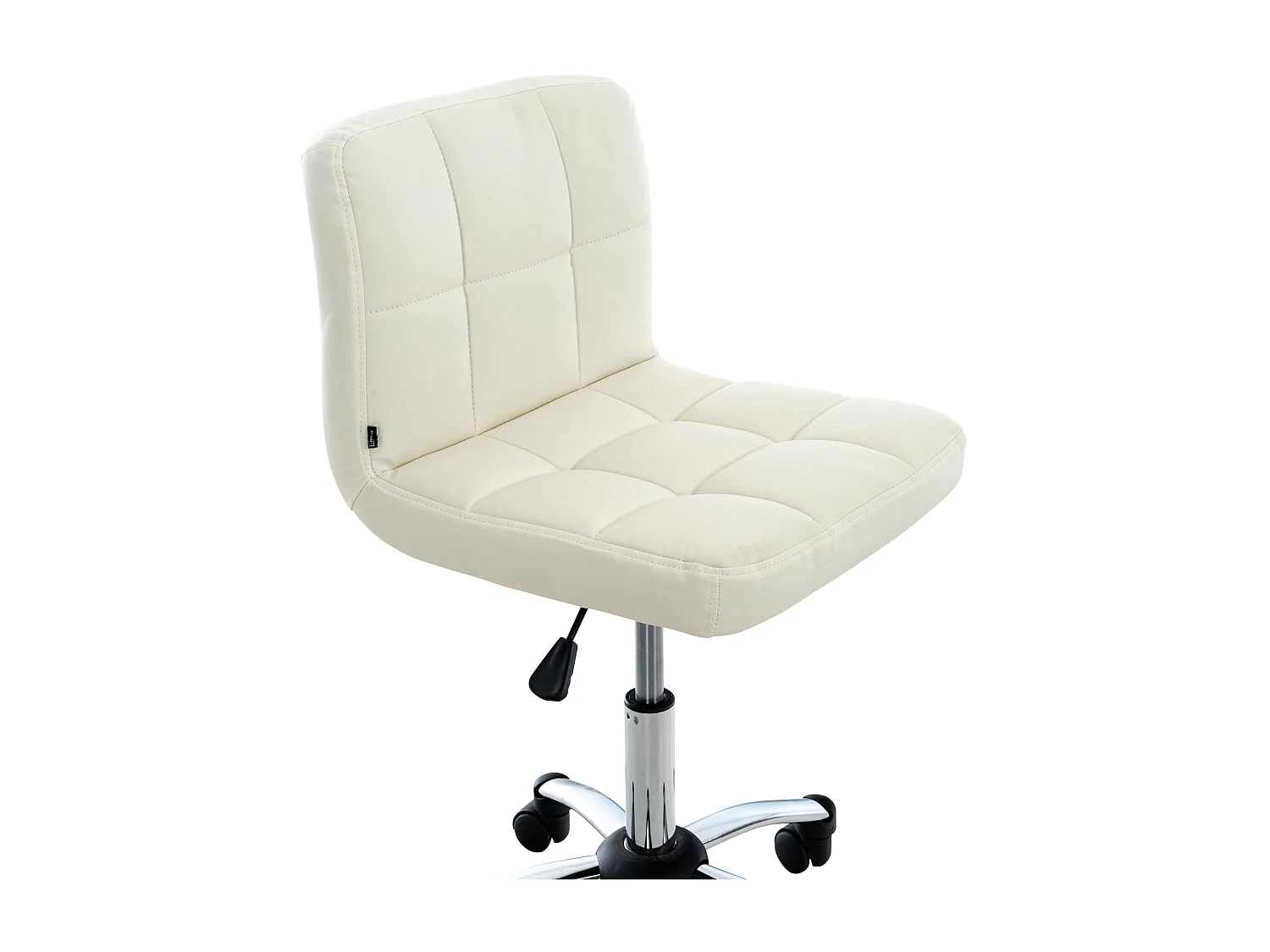 Chaise de bureau - Similicuir & Métal - Blanc - Medica