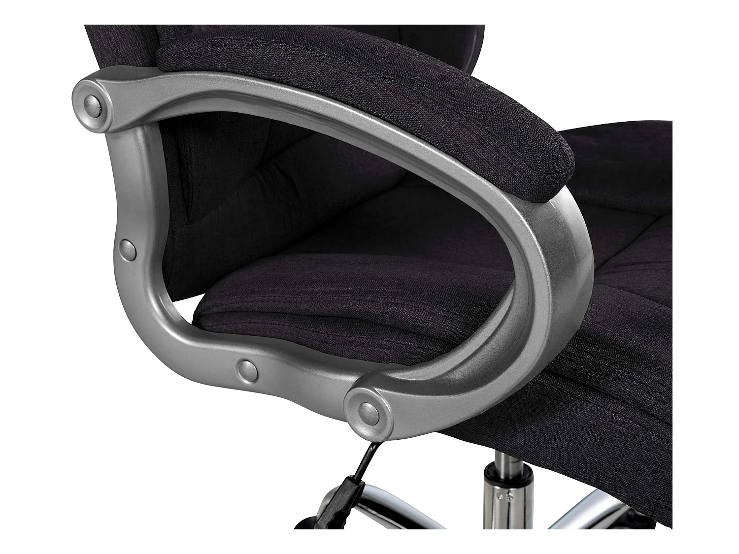Chaise de bureau - Tissu - Noir - XL Apoll