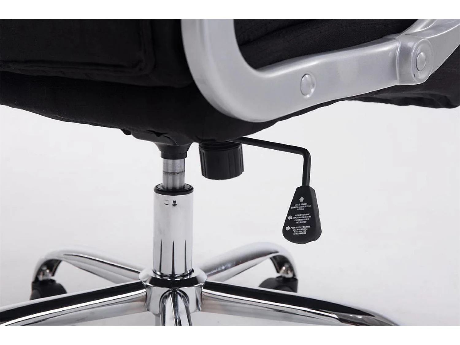 Chaise de bureau - Tissu - Noir - XL Apoll