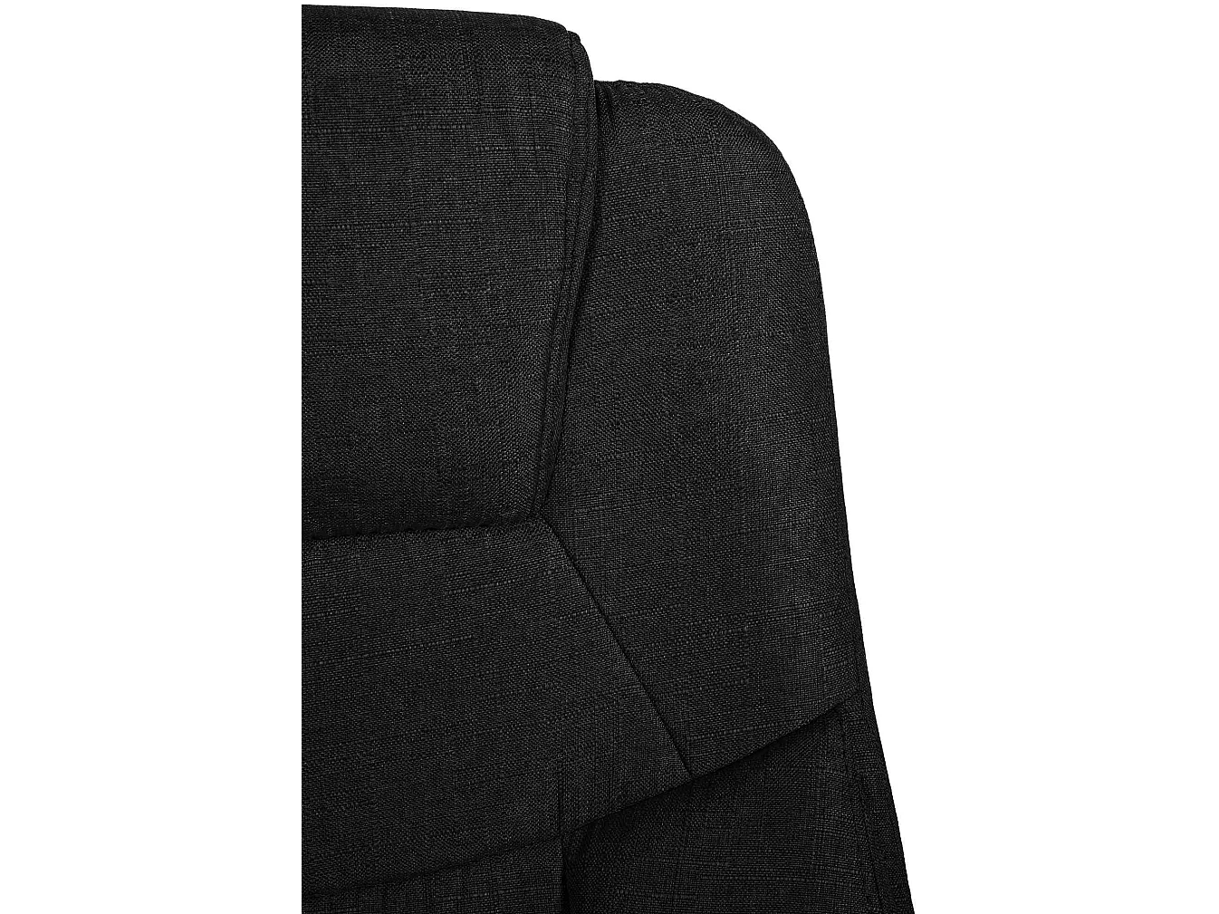 Chaise de bureau - Tissu & Nature - Noir - XL Apoll