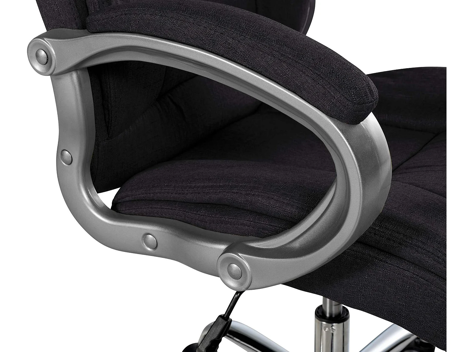 Chaise de bureau - Tissu & Nature - Noir - XL Apoll