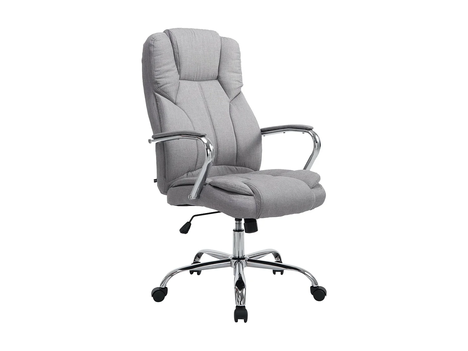 Bureaustoel - Stof & wit - grijs - XXL Xanthos