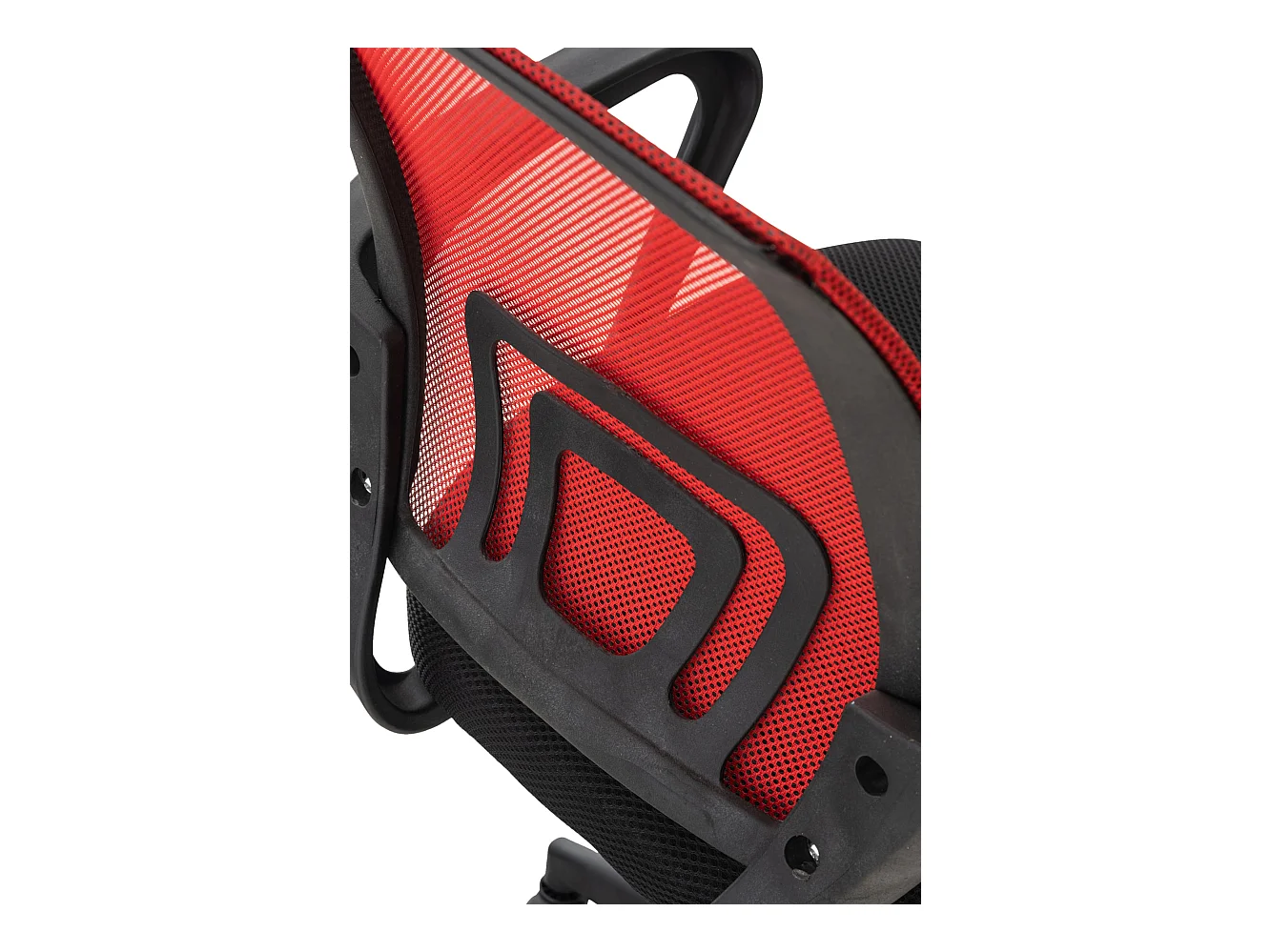 Chaise de bureau - Microfibre & Plastique - Rouge - Auburn