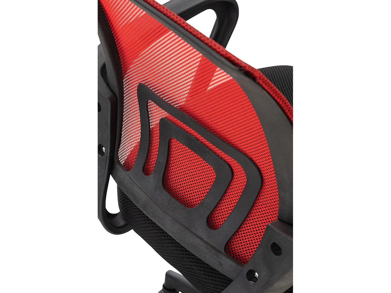 Chaise de bureau - Microfibre & Plastique - Rouge - Auburn