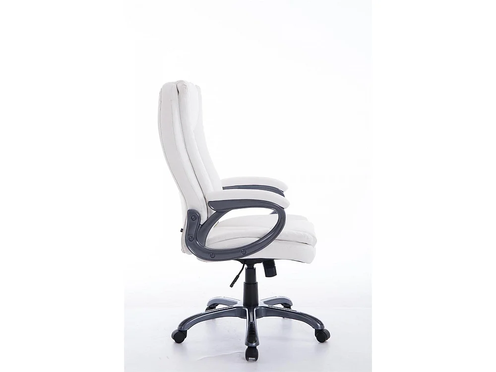 Chaise de bureau - Similicuir & Plastique - Blanc - XL Bern