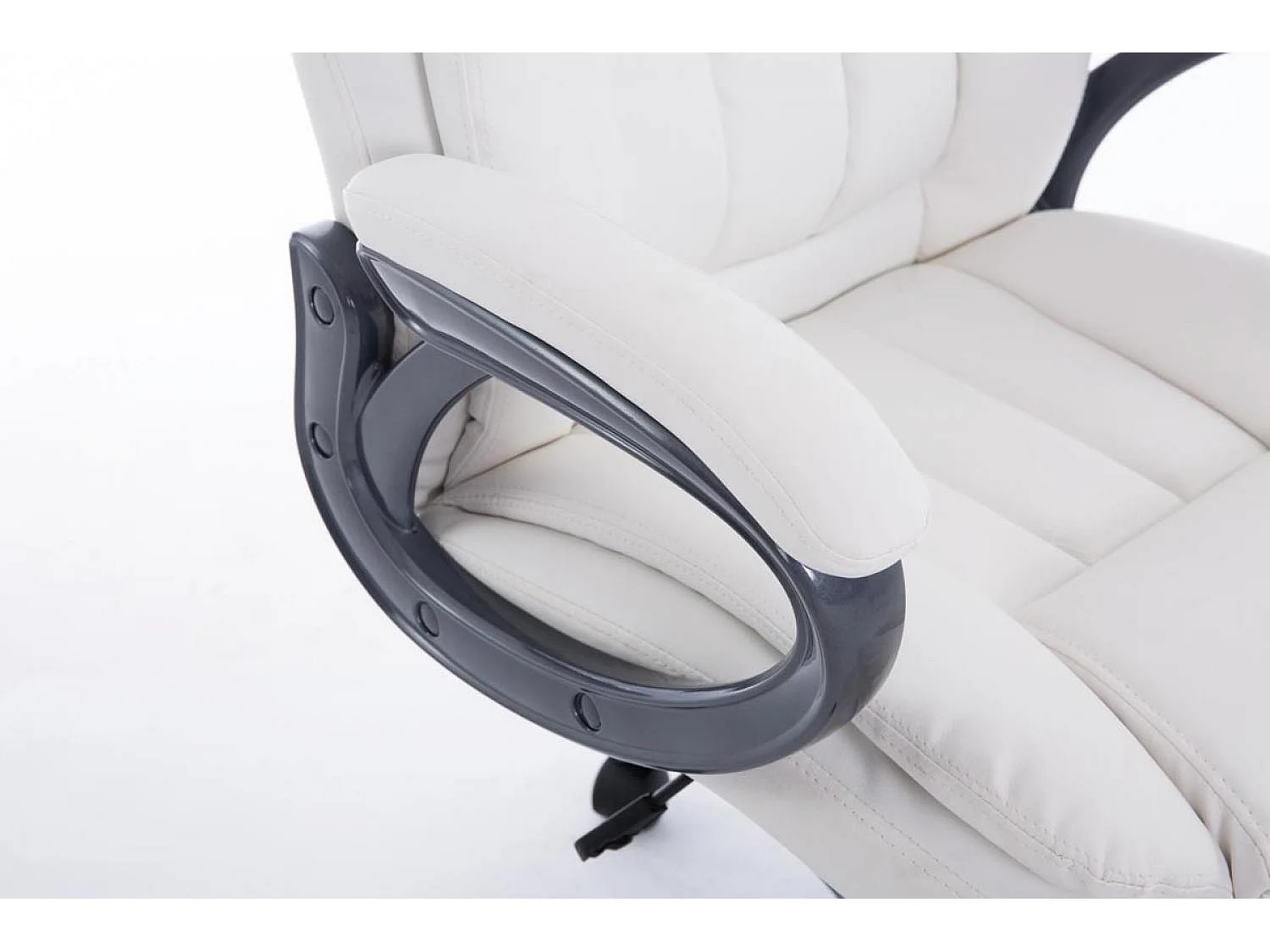 Chaise de bureau - Similicuir & Plastique - Blanc - XL Bern