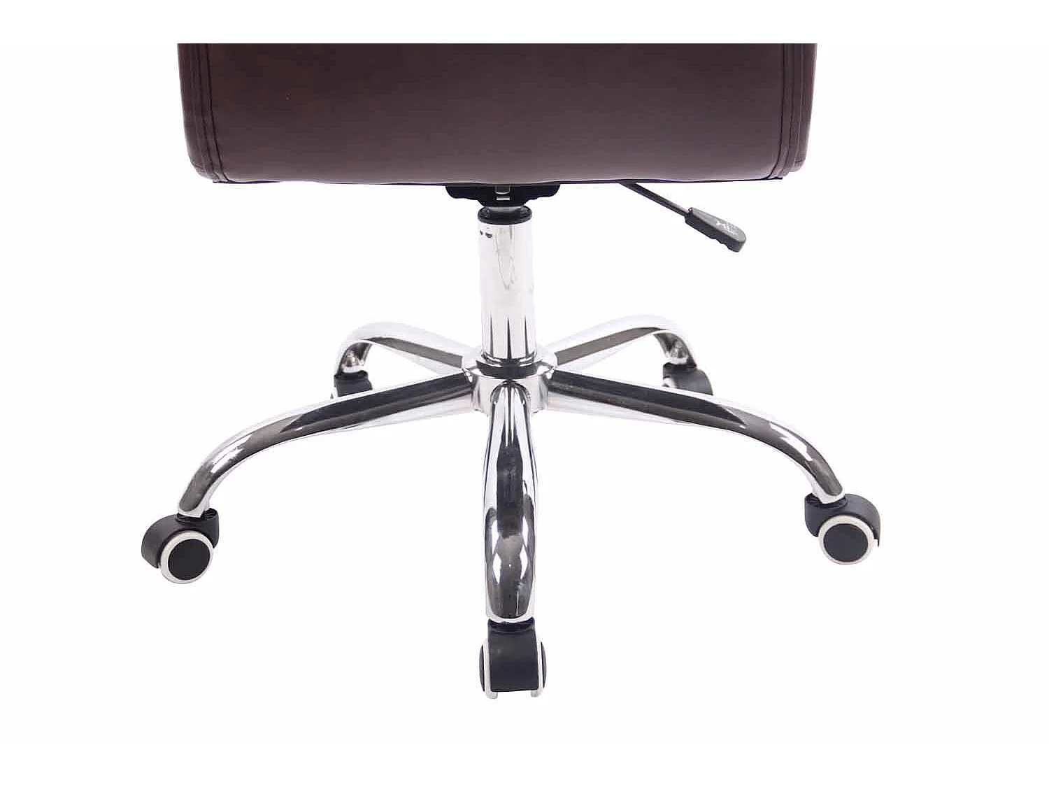 Chaise de bureau - Similicuir & Métal chromé - Bordeaux - Deli