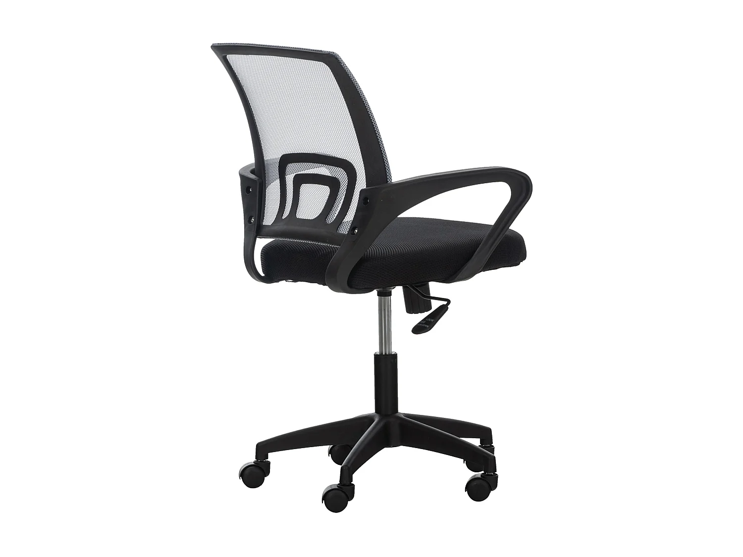 Chaise de bureau - Microfibre & Plastique - Gris - Auburn