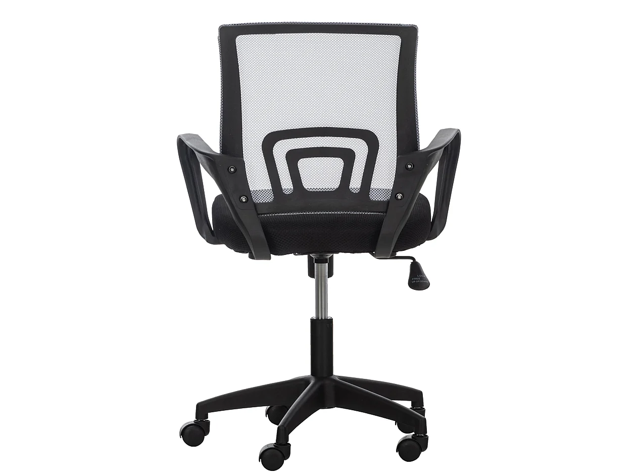 Chaise de bureau - Microfibre & Plastique - Gris - Auburn