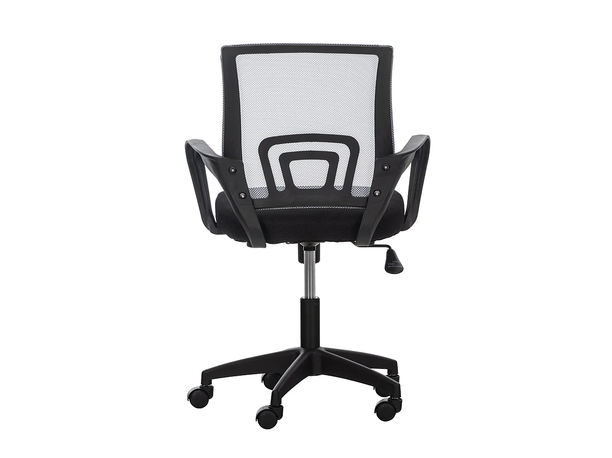 Chaise de bureau - Microfibre & Plastique - Gris - Auburn