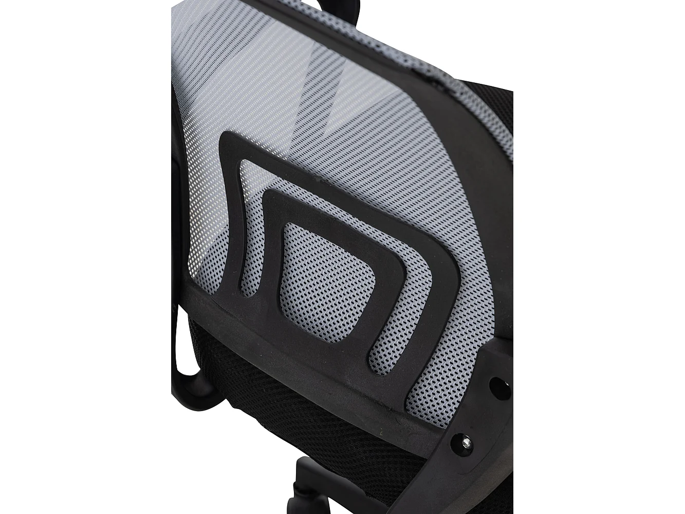 Chaise de bureau - Microfibre & Plastique - Gris - Auburn