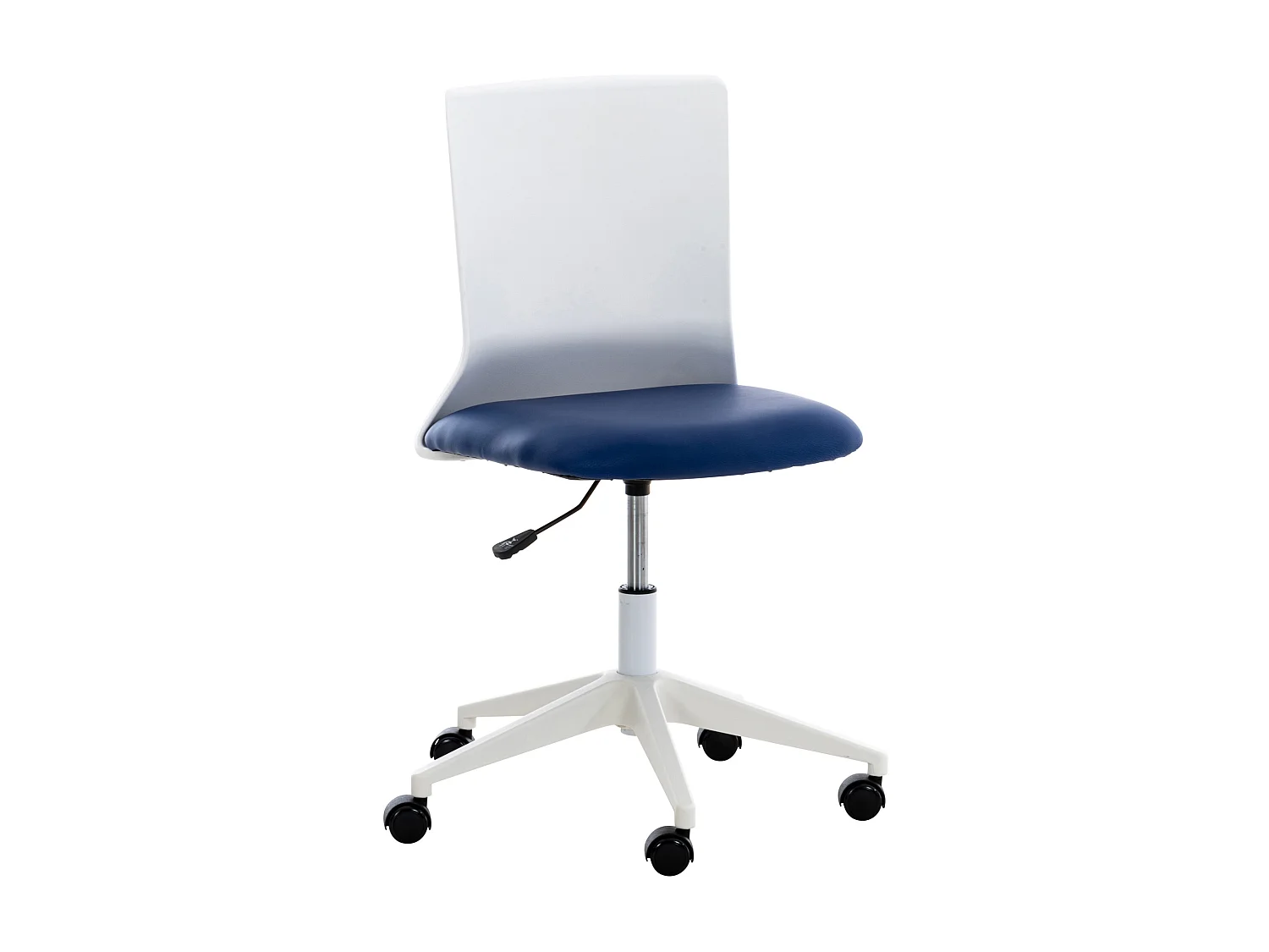 Chaise de bureau - Similicuir & Plastique - Bleu - Apolda