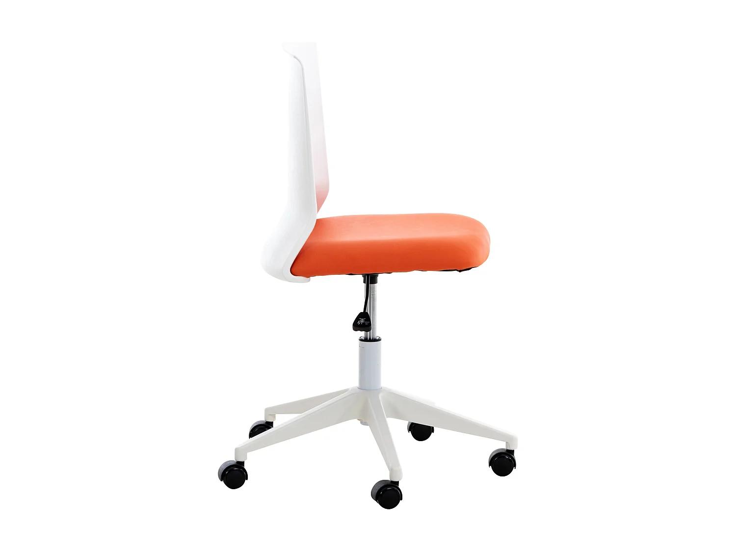 Chaise de bureau - Similicuir & Plastique - Orange - Apolda