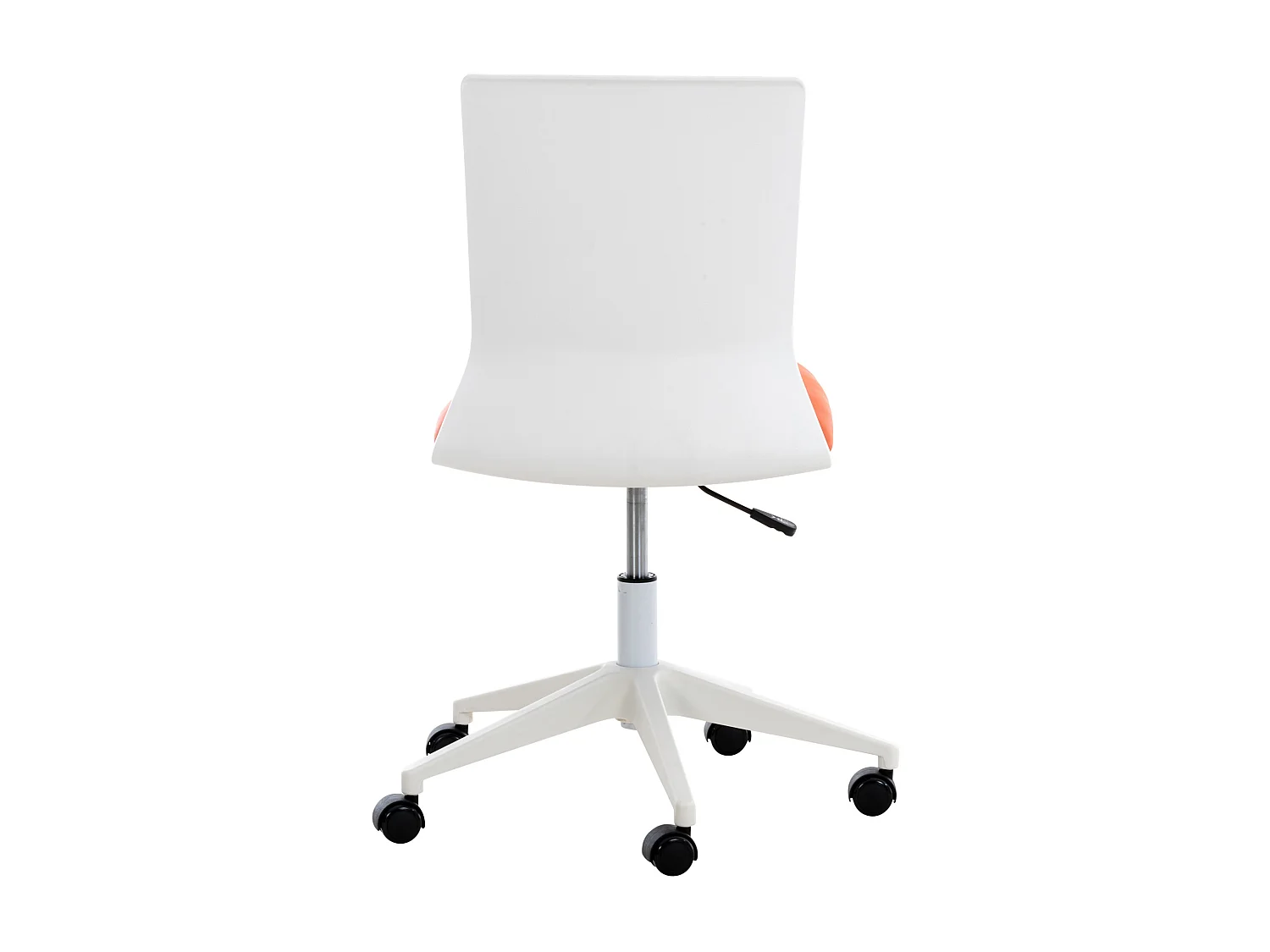 Chaise de bureau - Similicuir & Plastique - Orange - Apolda