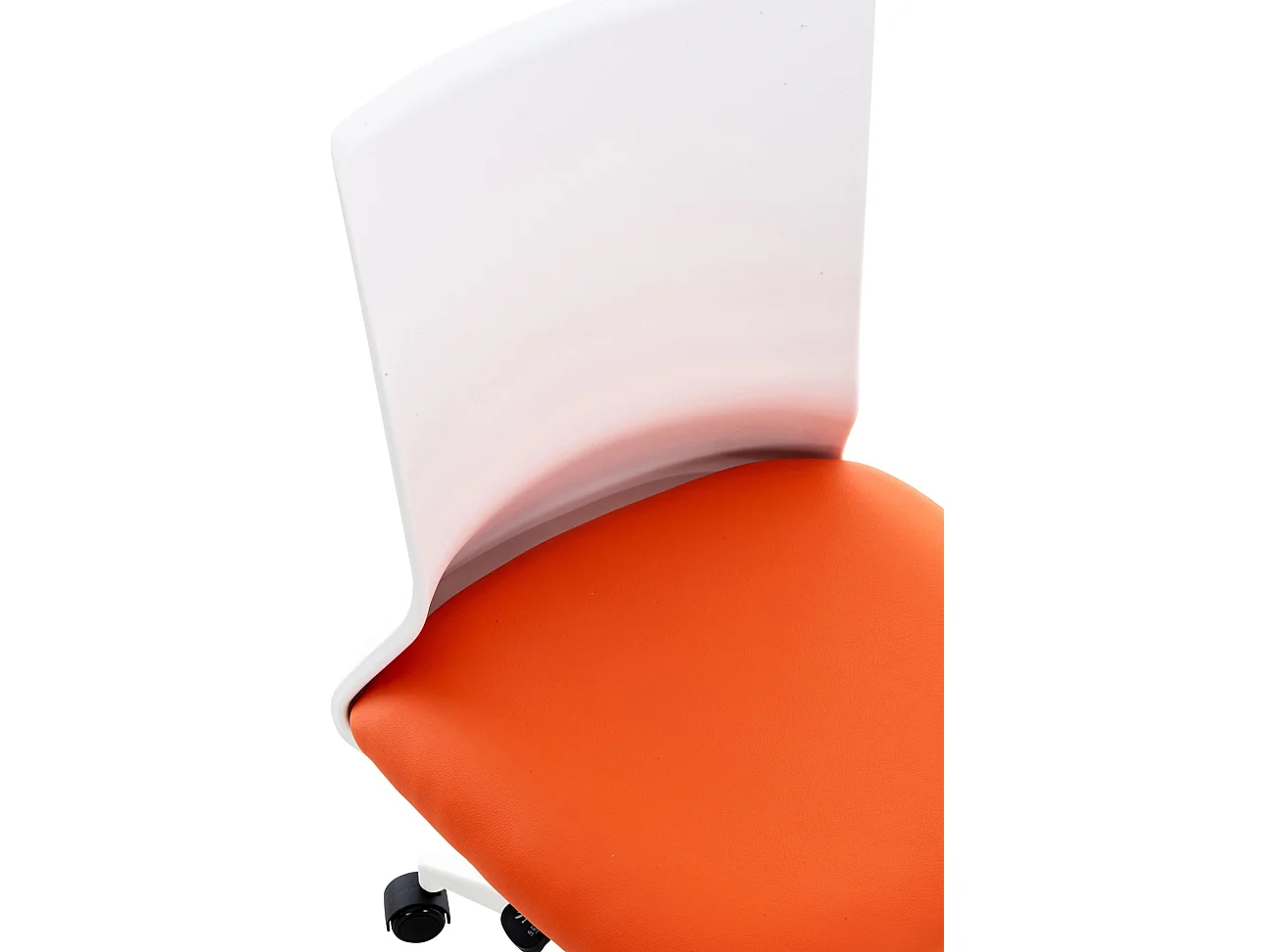 Chaise de bureau - Similicuir & Plastique - Orange - Apolda