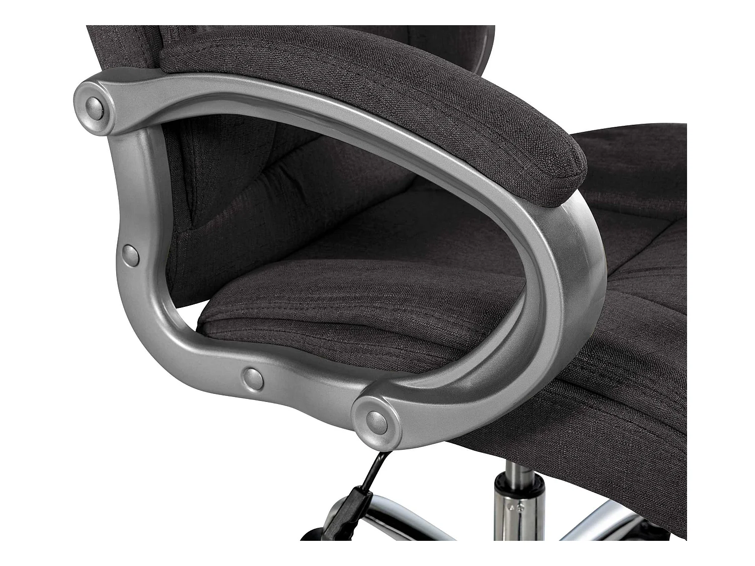 Chaise de bureau - Tissu - Gris foncé - XL Apoll