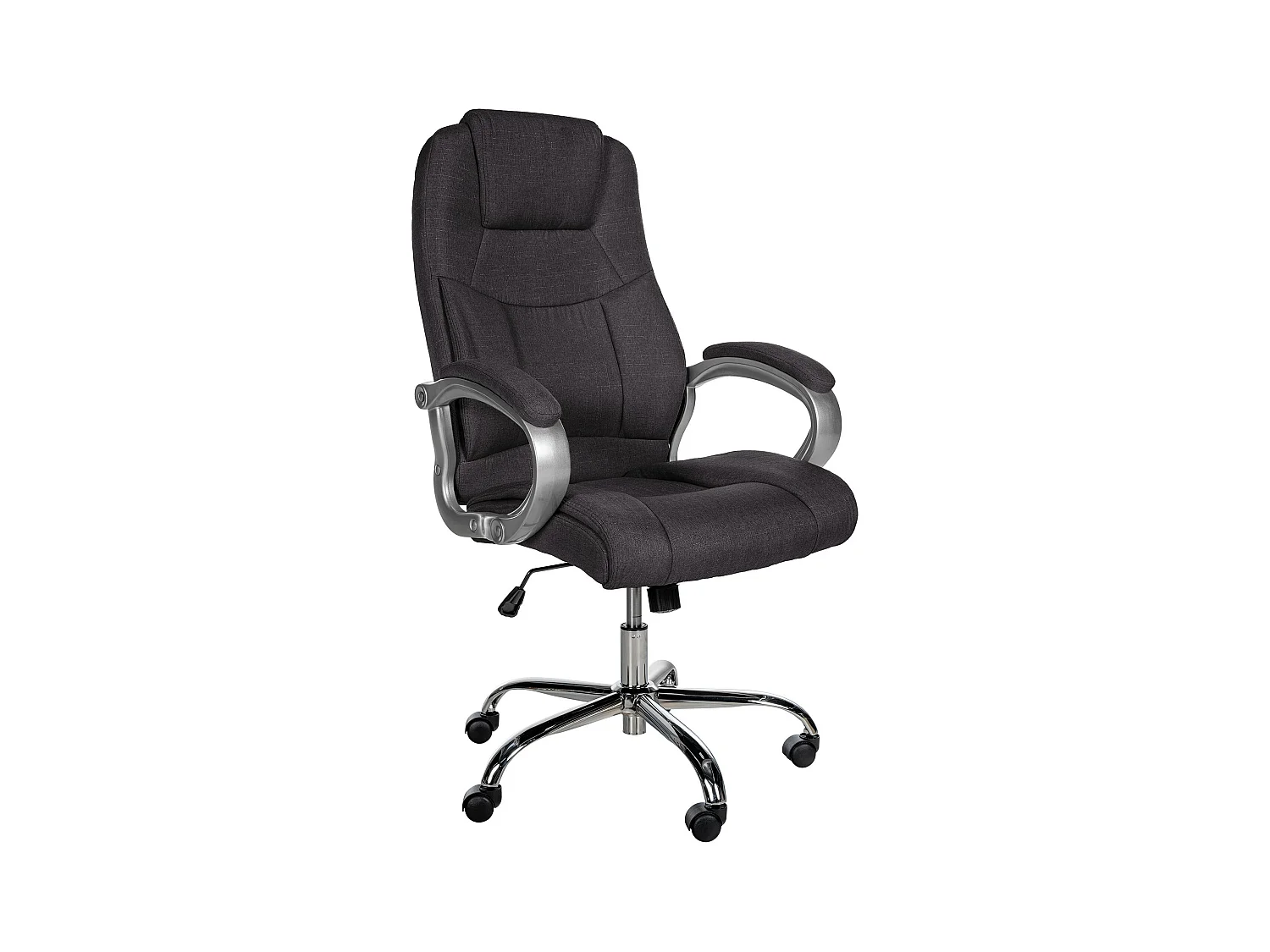 Chaise de bureau - Tissu - Gris foncé - XL Apoll