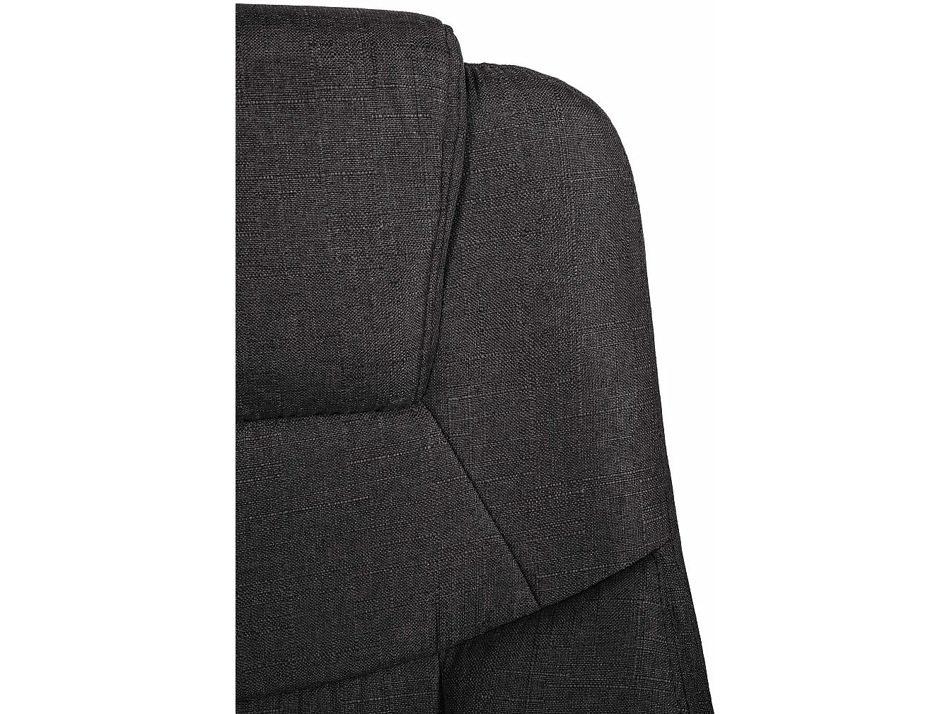 Chaise de bureau - Tissu & Nature - Gris foncé - XL Apoll