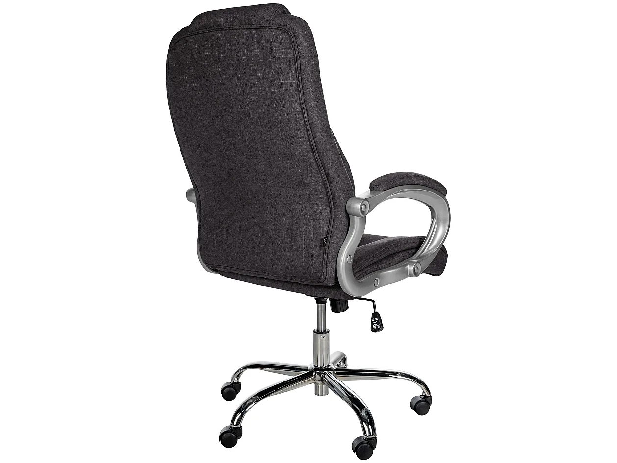 Chaise de bureau - Tissu & Nature - Gris foncé - XL Apoll